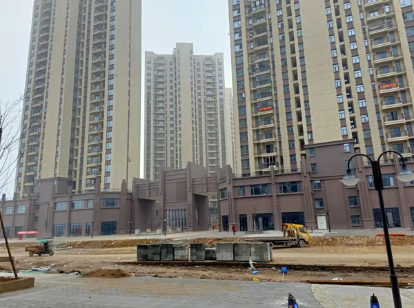 孝感老環(huán)河還建房工地